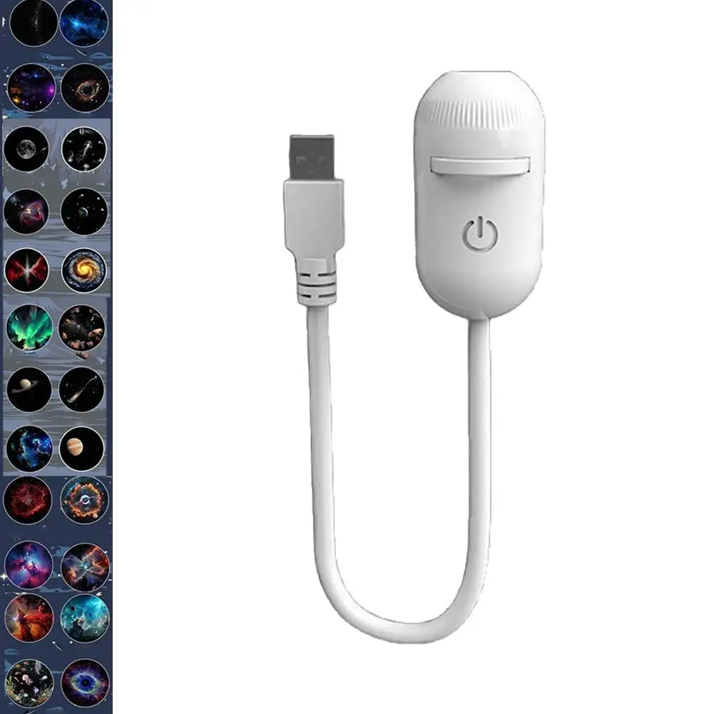 USB галактически проектор 2-в-1 — нощна лампа звездно небе