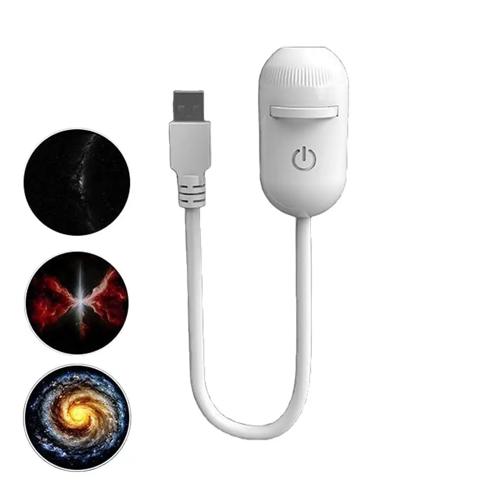USB галактически проектор 2-в-1 — нощна лампа звездно небе