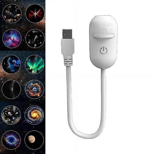 USB галактически проектор 2-в-1 — нощна лампа звездно небе